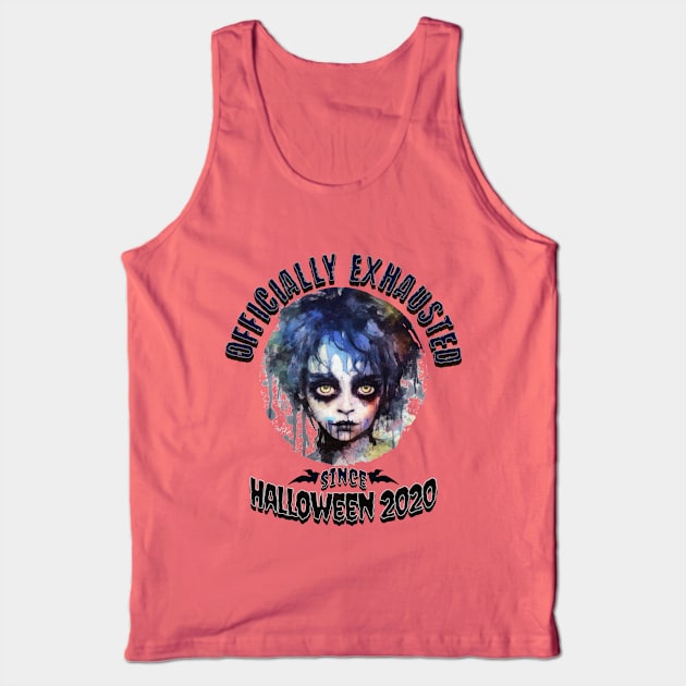 Officially Exhausted Tank Top by Caos Maternal Creativo